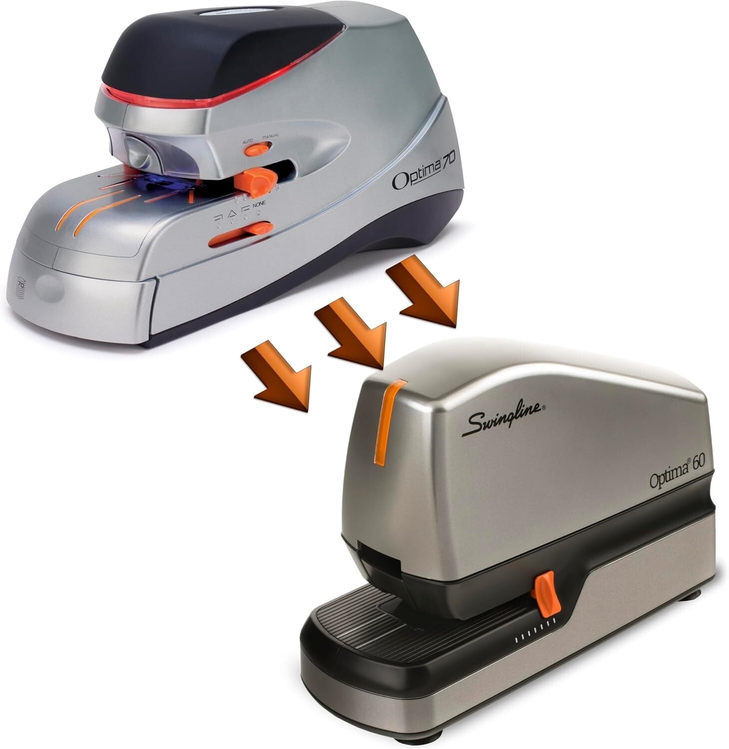 Modern Electric Stapler with 60-Sheet Capacity, QuickLoad & Low Staple Indicator