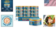 Load image into Gallery viewer, No Salt Added Wild Albacore Tuna, Protein-Rich, Easy Pull Tab, 12 x 5 Ounces