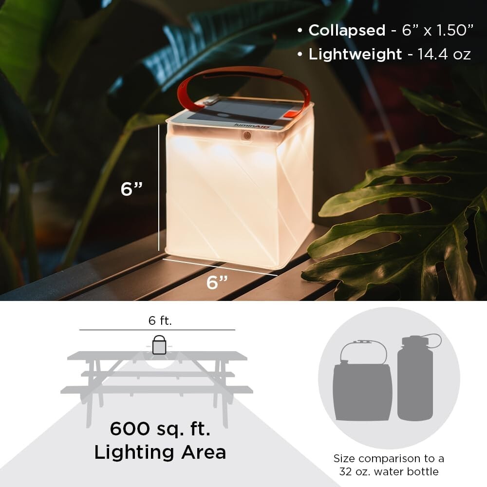 Floating Solar-Powered Lantern: LED Efficiency with Dual USB Charging Options