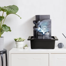 Load image into Gallery viewer, Elegant Indoor Water Feature - Tiered Tabletop Fountain for Stress Relief