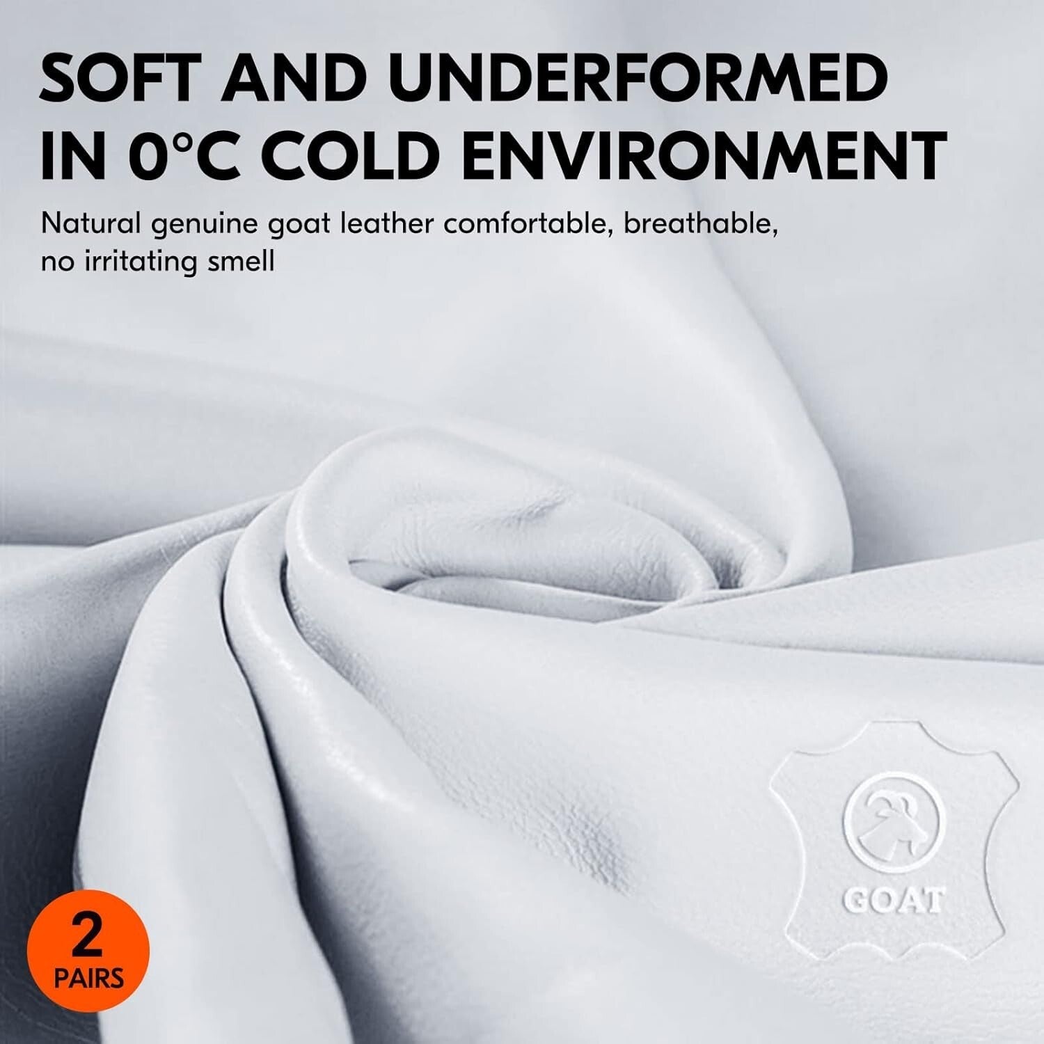 Ergonomic Winter Work Gloves - Thinsulate Insulated Leather, Touchscreen Ready