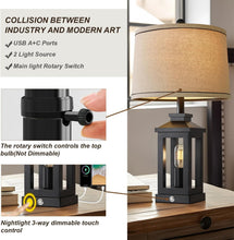 Load image into Gallery viewer, Elegant 23.75" Vintage Modern Table Lamps with Dimmable Touch Control - 2 Pack