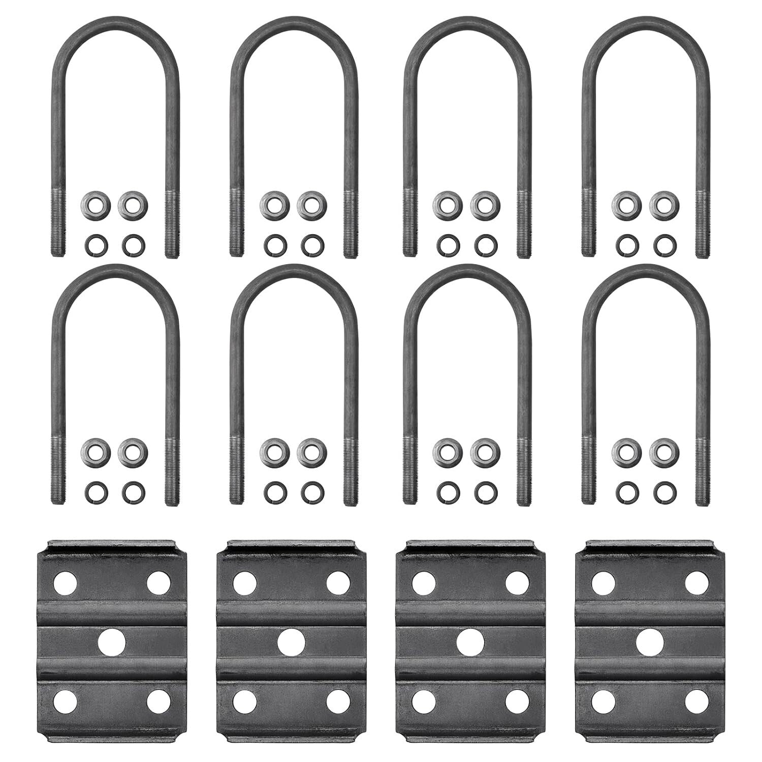 5-1/2" U Bolt Kit with Hex Nuts for 3,500 lb Round Axles, Secure & Reliable