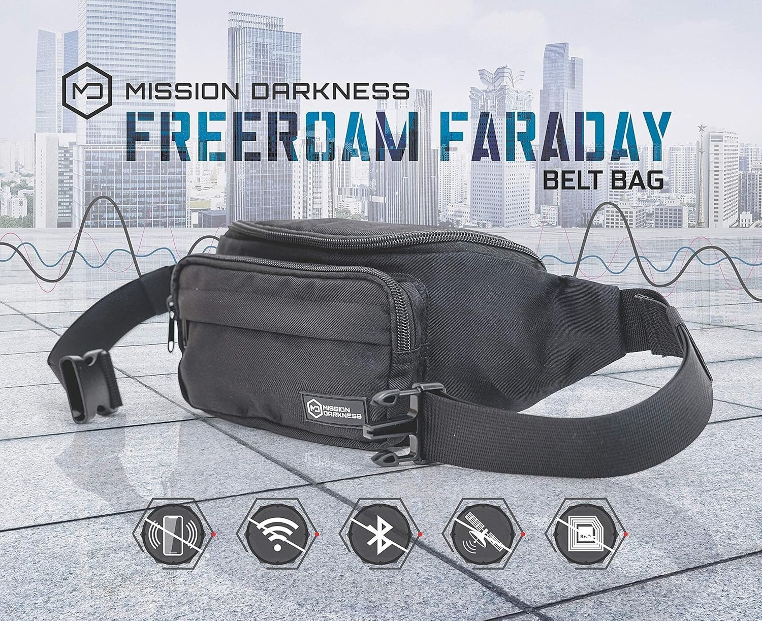 Advanced Digital Privacy Belt Bag - EMF Shielding for Phones and Accessories