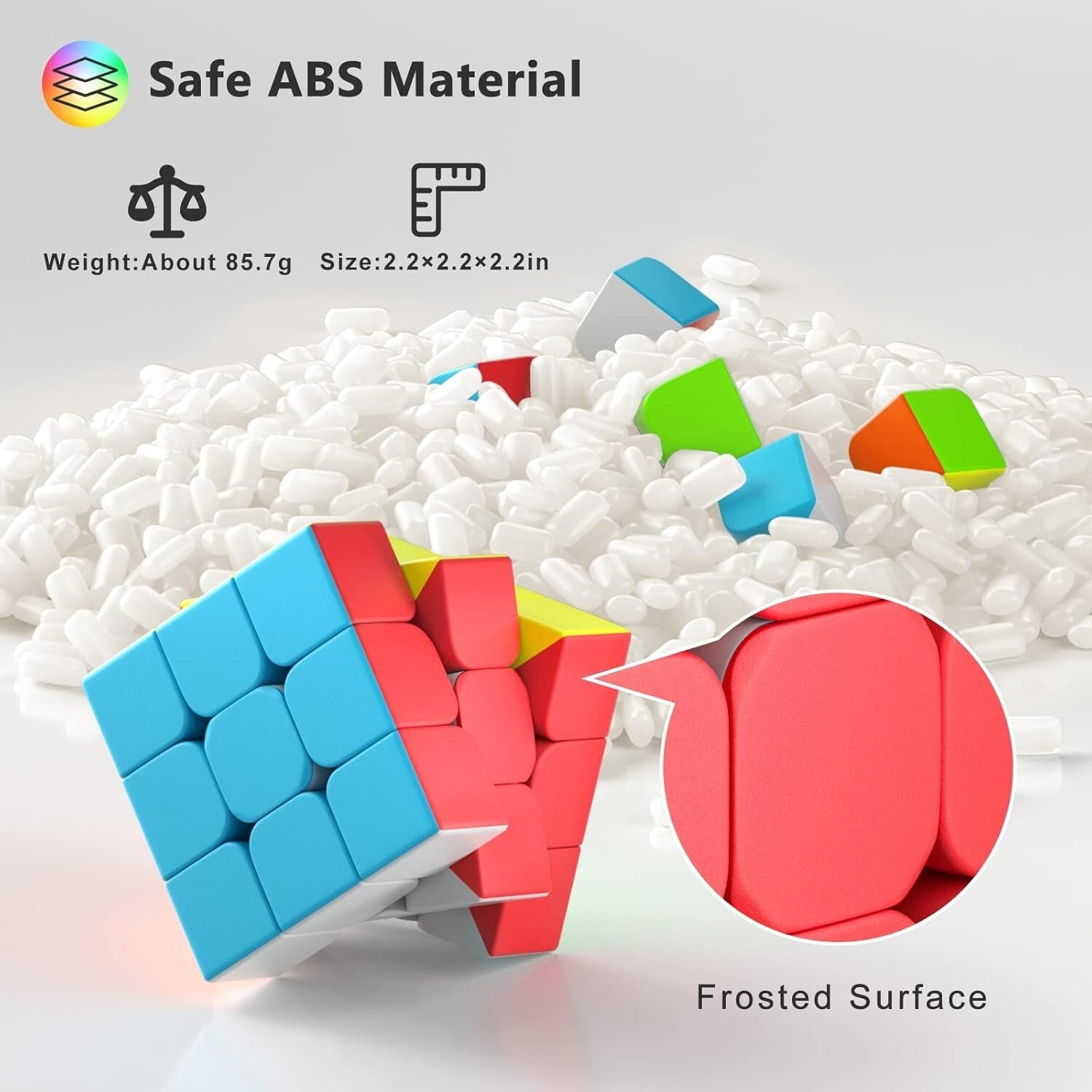 Portable 3x3x3 Speed Cubes Set - Perfect Gifts for Birthday and School Parties