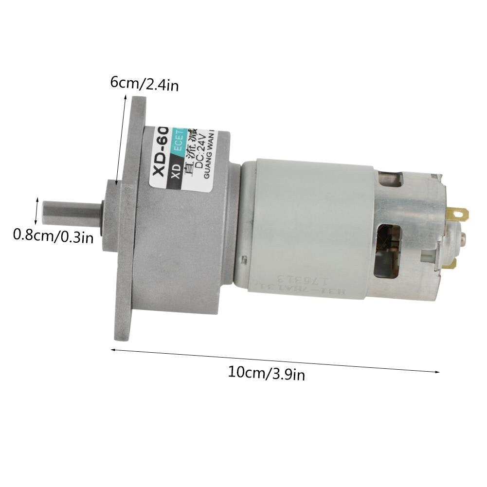 Versatile 24V 35W Mini DC Motor - Speed Adjustment and Wide Application Range