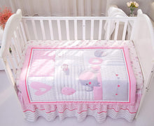 Load image into Gallery viewer, OEKO-TEX Certified Pink Elephant Crib Bedding Set - Soft Comfort for Baby Girls