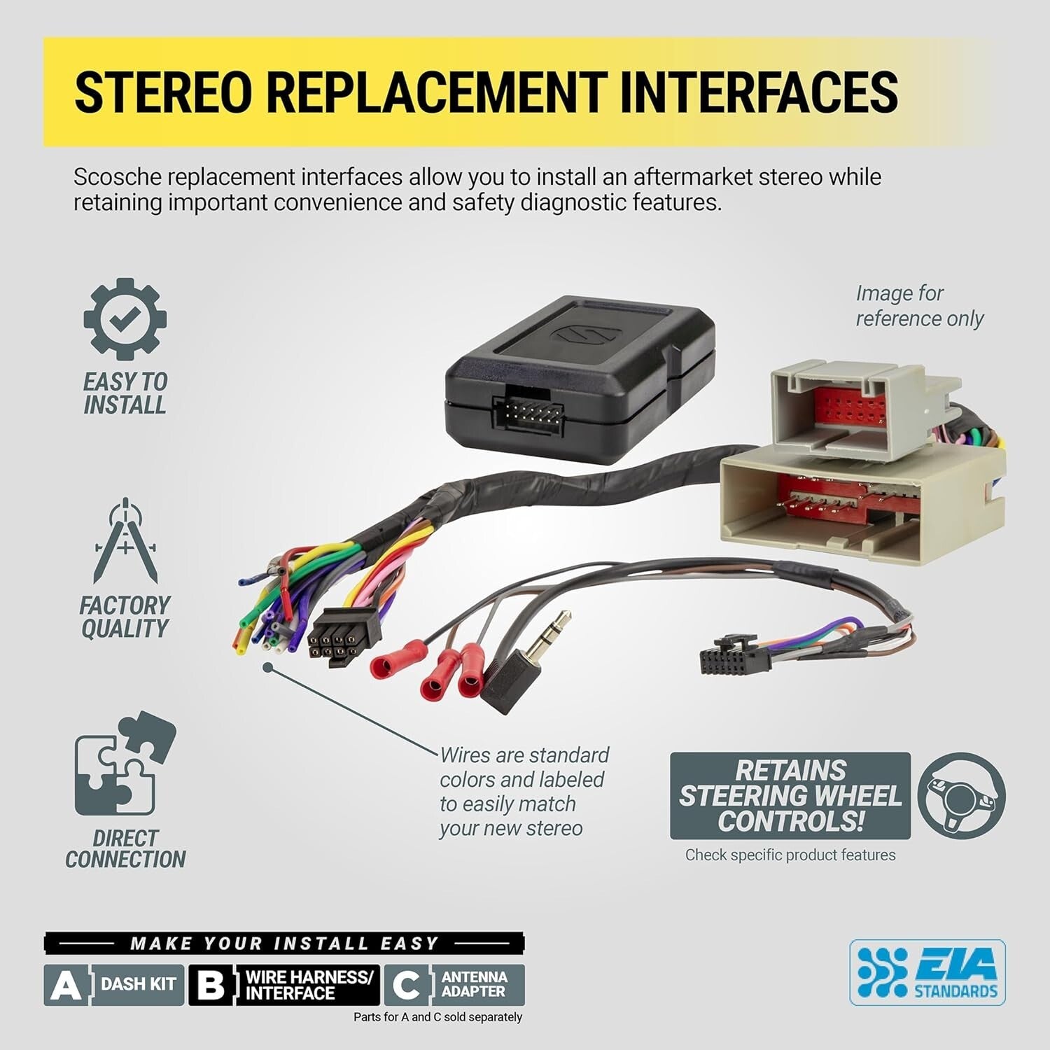 Durable Aftermarket Stereo Wiring Kit for GM Cars - Retain OEM Functions Easily
