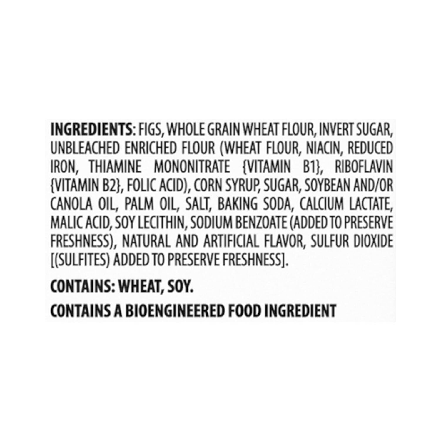 12 Packs of Soft & Fruit Chewy Fig Cookies - Healthy Snack Bars with Whole Grain