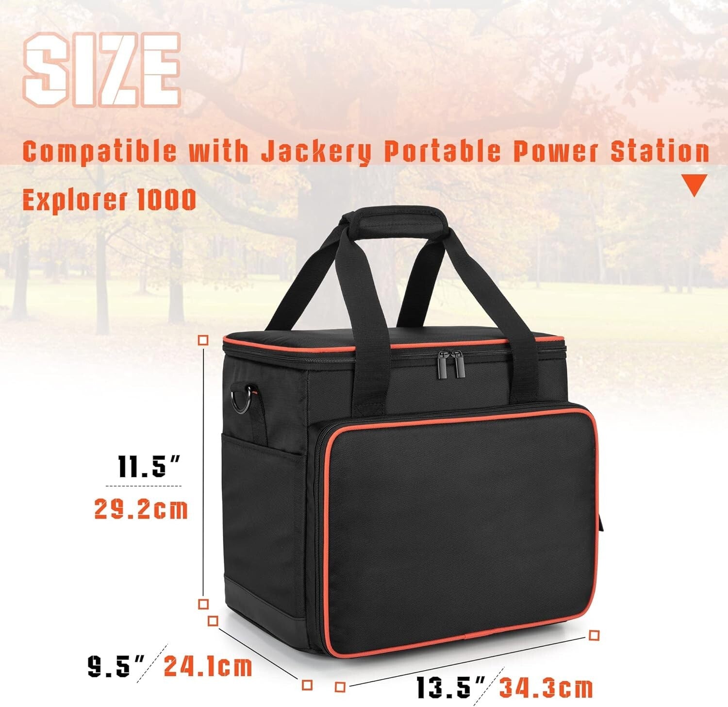 Travel-Friendly Carrying Case for Jackery Explorer 1000 - Lightweight & Compact