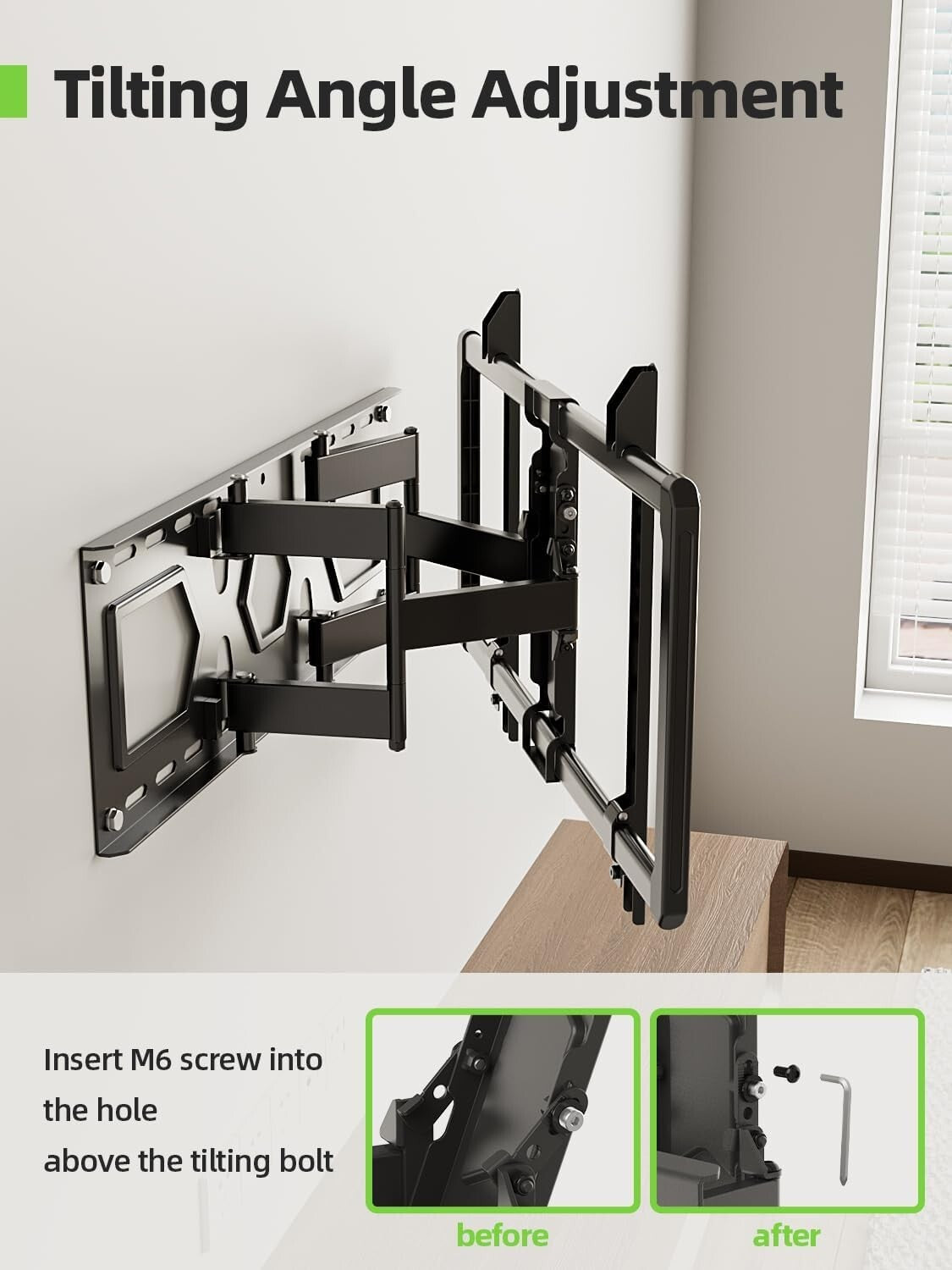 Versatile Ultra-Slim TV Wall Mount - Dual Swivel and Tilt for Perfect Viewing