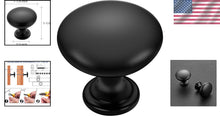 Load image into Gallery viewer, Versatile 30 Pack Matte Black Knobs - Easy Install Drawer Handles for Any Room