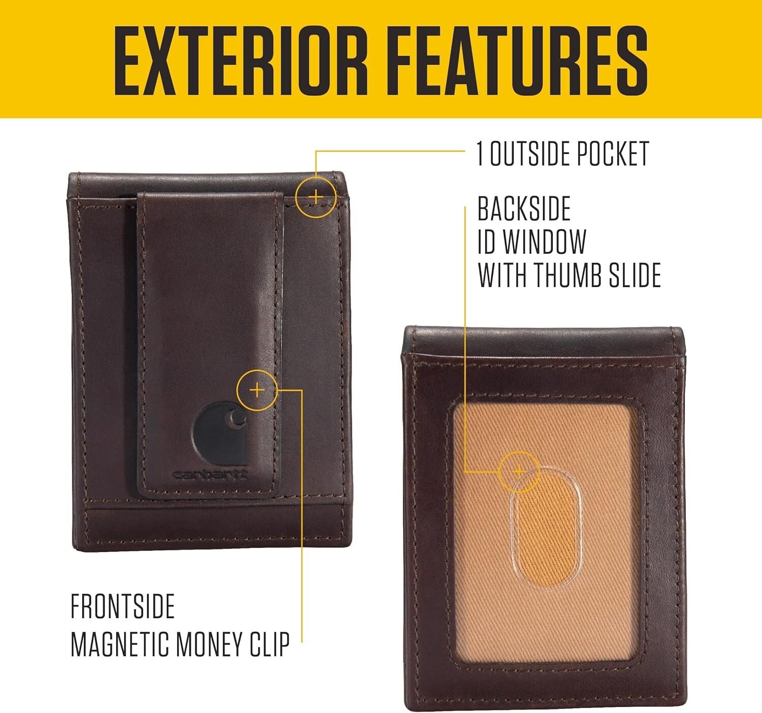 Sleek Oil Tan Leather Wallet for Men - Front Pocket Design and Card Organizer