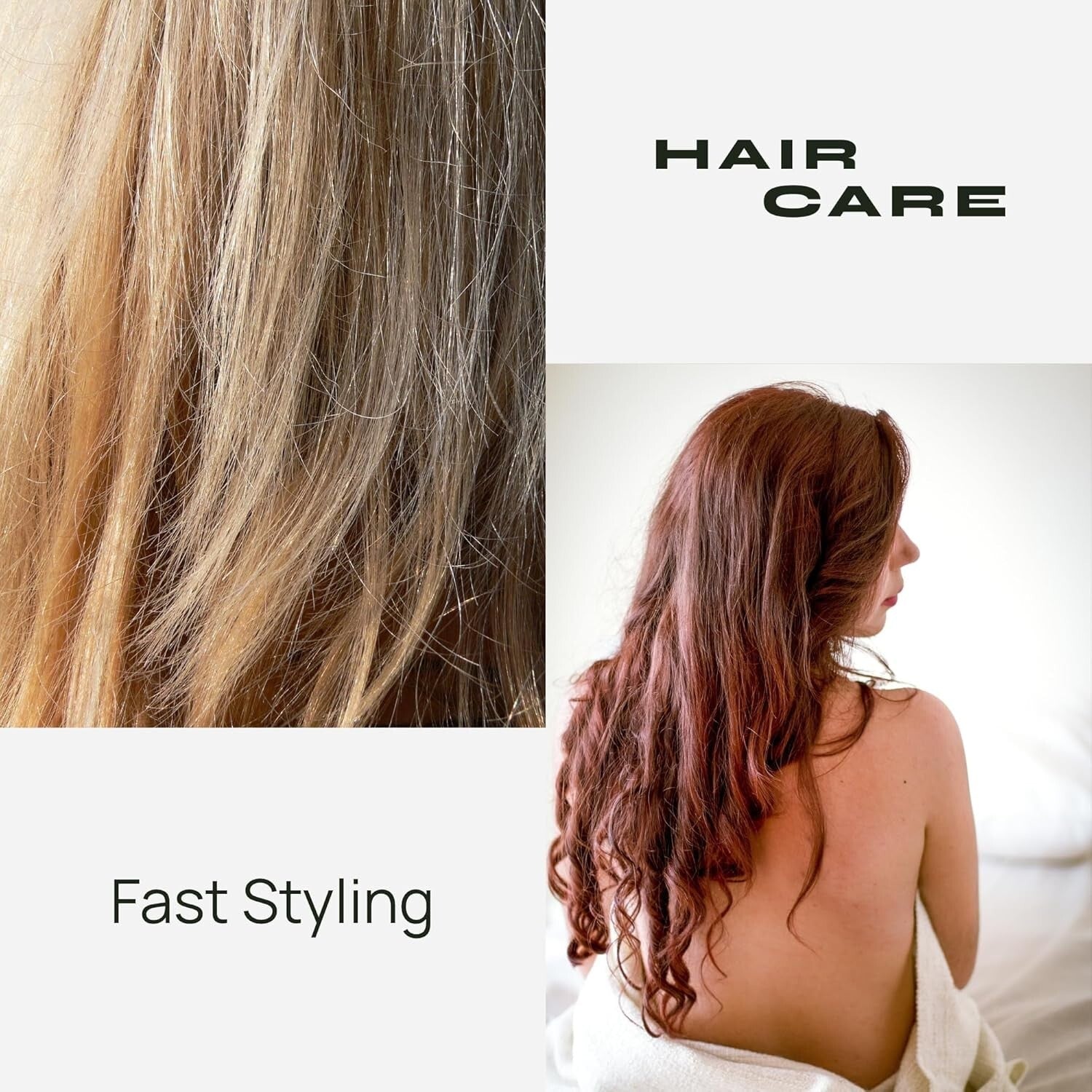 3-in-1 Hot Air Styler: Rotating Blow Dryer Brush with 2 Interchangeable Brushes