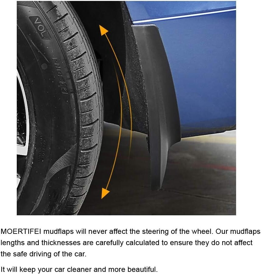 Precision-Fit Mud Flaps for VW Tiguan R-Line 2018-2024 - Kit with Installation