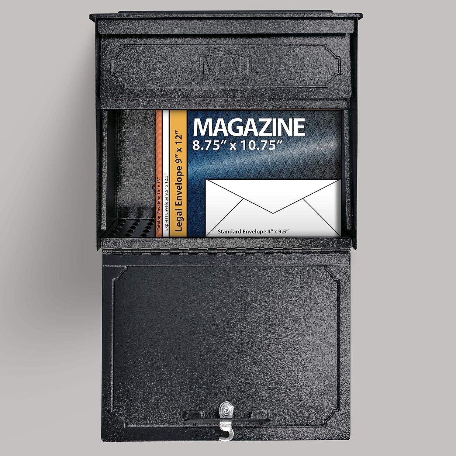 Classic Heavy-Gauge Locking Mailbox with Anti-Pry Mechanism - Mount Securely