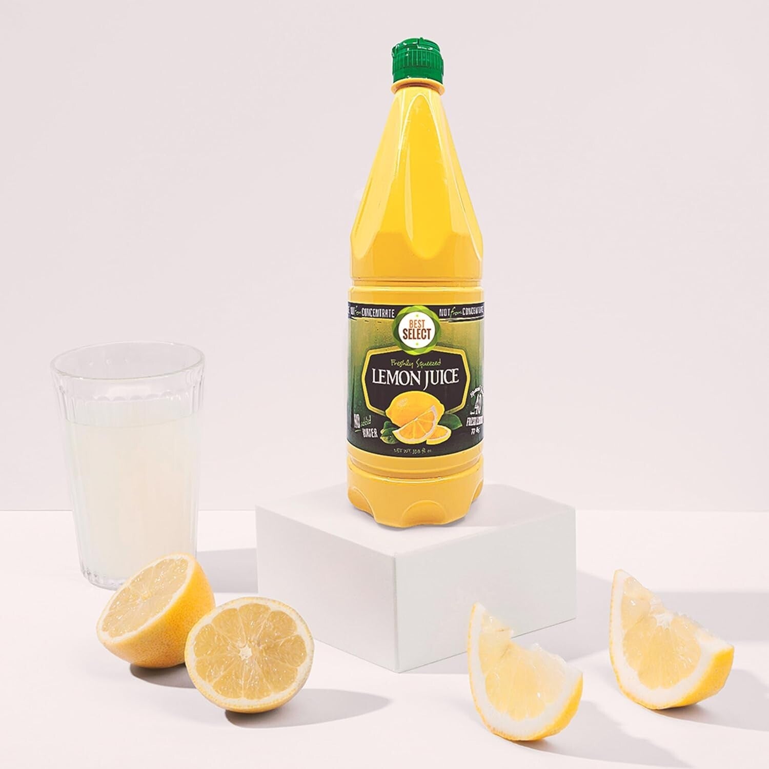 Versatile 33.8 Oz Bottles of 100% Lemon Juice - Ideal for Cooking & Beverages