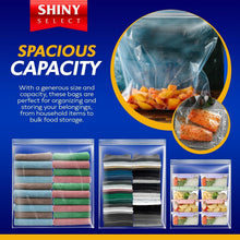 Load image into Gallery viewer, Jumbo 3.5 Gallon Clear Storage Bags - 100 Count for Travel &amp; Home Organization