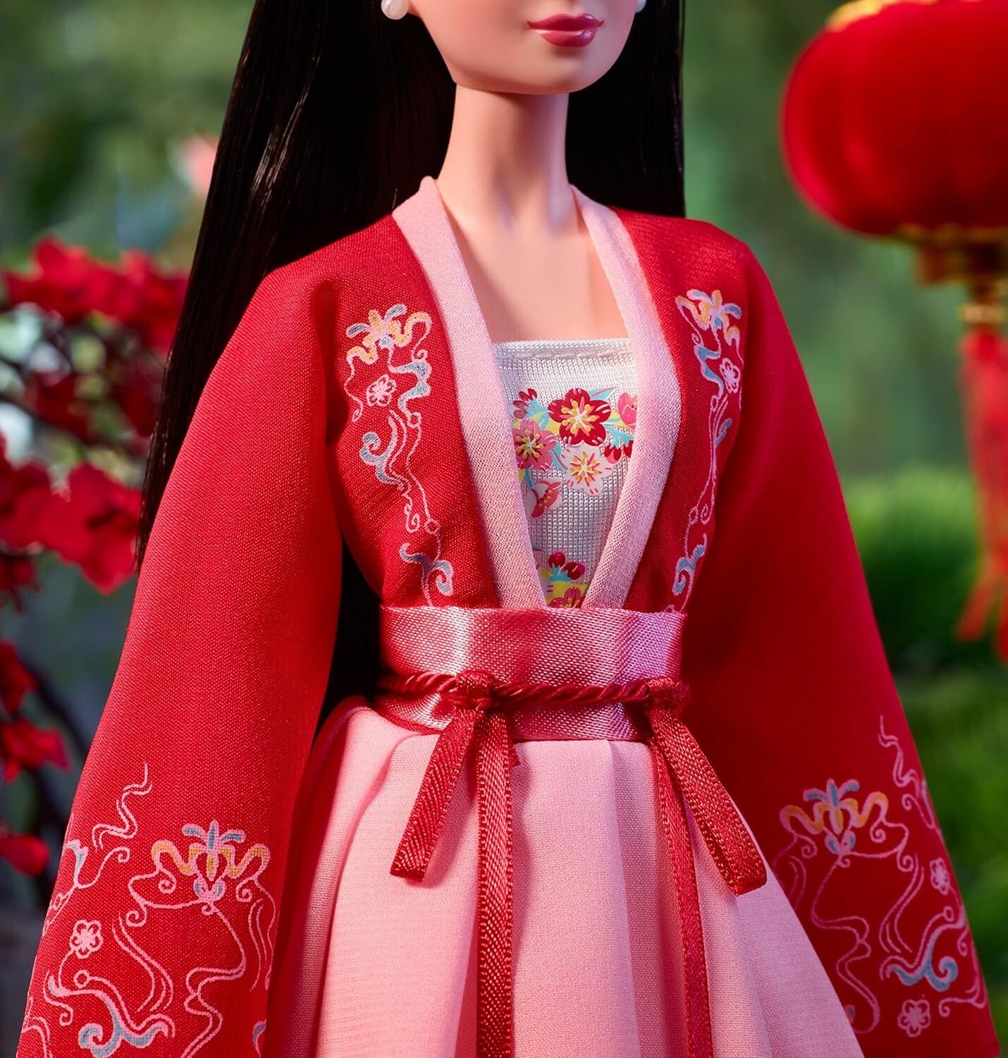 14-Inch Lunar New Year Doll with Plum Blossom Design – Perfect for Celebrations