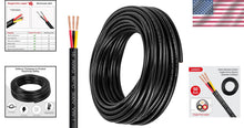 Load image into Gallery viewer, 50FT 16 Gauge 3 Conductor Oxygen-Free Copper Cable for LED &amp; Automotive Use
