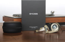 Load image into Gallery viewer, Foldable Porta Pro Headphones in Rhythm Beige with Volume Control &amp; Carry Case