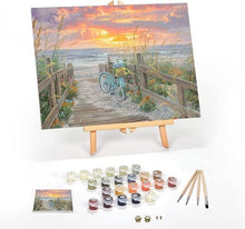 Load image into Gallery viewer, Complete Paint by Numbers Kit for Adults - Elegant Morning Ride Canvas Art