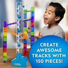 Load image into Gallery viewer, National Geographic 150-Piece Marble Run with Motorized Elevator &amp; 30 Marbles