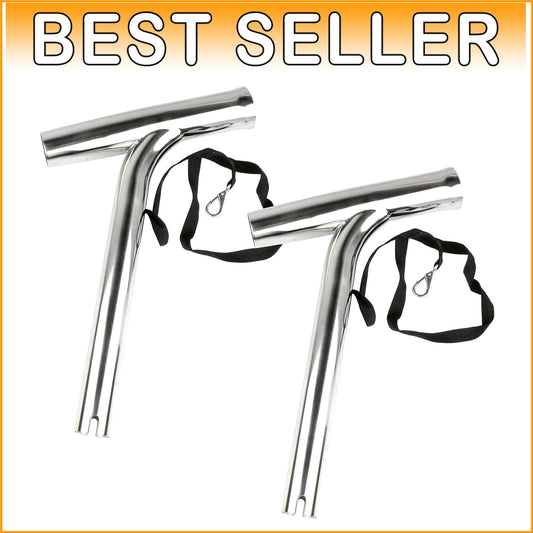 2PCS Heavy-Duty Stainless Steel Fishing Rod Holder for Marine Boat - 20° Angle