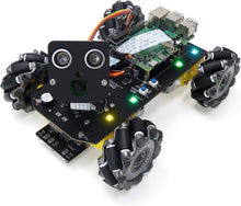 Load image into Gallery viewer, Programmable Mecanum Wheel Robot Kit for Raspberry Pi with App Control &amp; Sensors