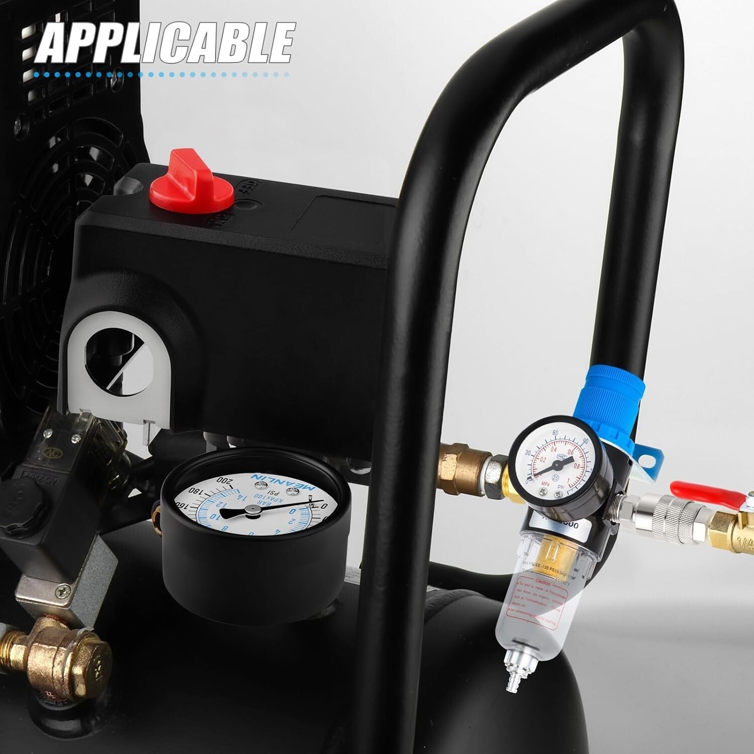 Durable Air Compressor Pressure Switch 120-155 PSI with Replacement Components