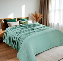 Load image into Gallery viewer, Versatile XXL King Bed Blanket 120”x120” - Soft, Lightweight Cotton for All Ages