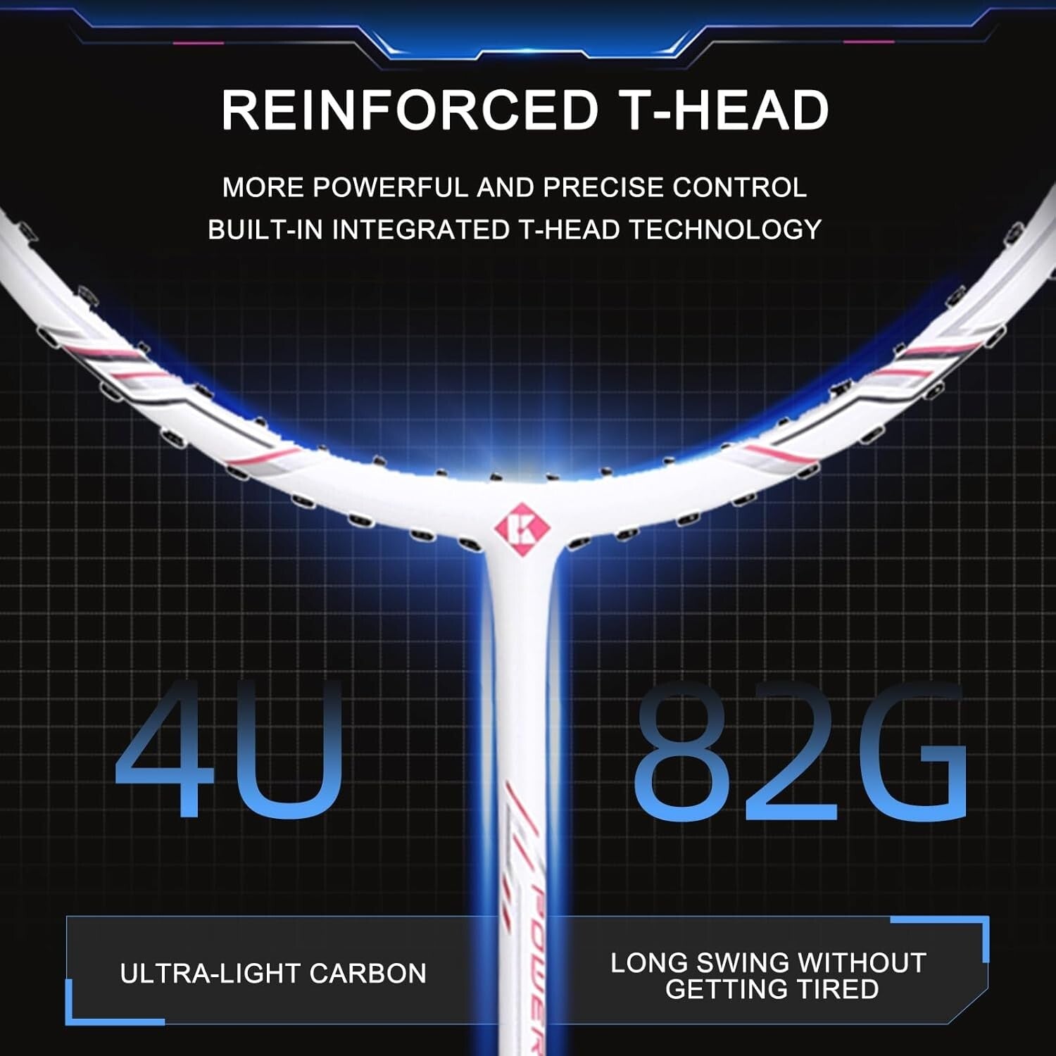 Elevate Your Game: 2 Carbon Fiber Badminton Rackets with Cover and Shuttlecocks