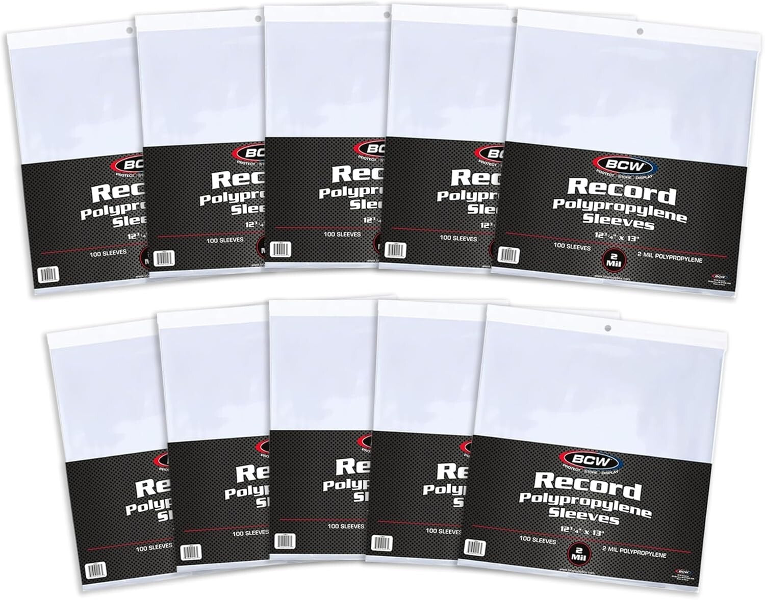 Archival Quality 1000 Pack 12" Record Outer Sleeves - Crystal Clear & Acid-Free