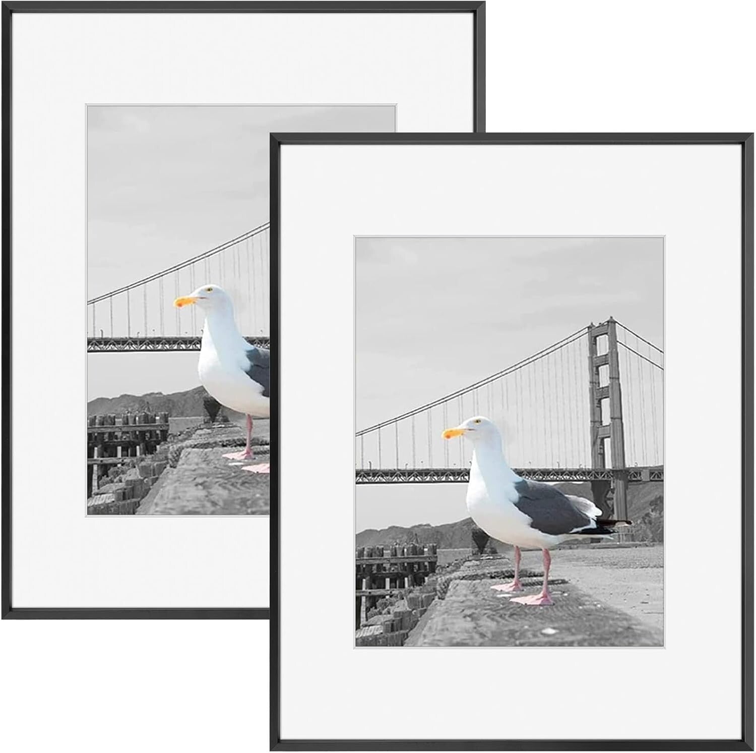 Durable 16x20 metal Picture Frames with 11x14 Mat - Perfect for Home and Gifting