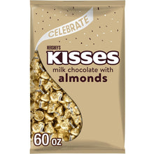 Load image into Gallery viewer, Sweeten Your Day with 60 Oz KISSES Milk Chocolate Almonds - Perfect for Gifting