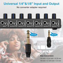 Load image into Gallery viewer, Compact Audio Splitter &amp; Headphone Amp for Studio &amp; Stage - 1/4" &amp; 1/8" Output