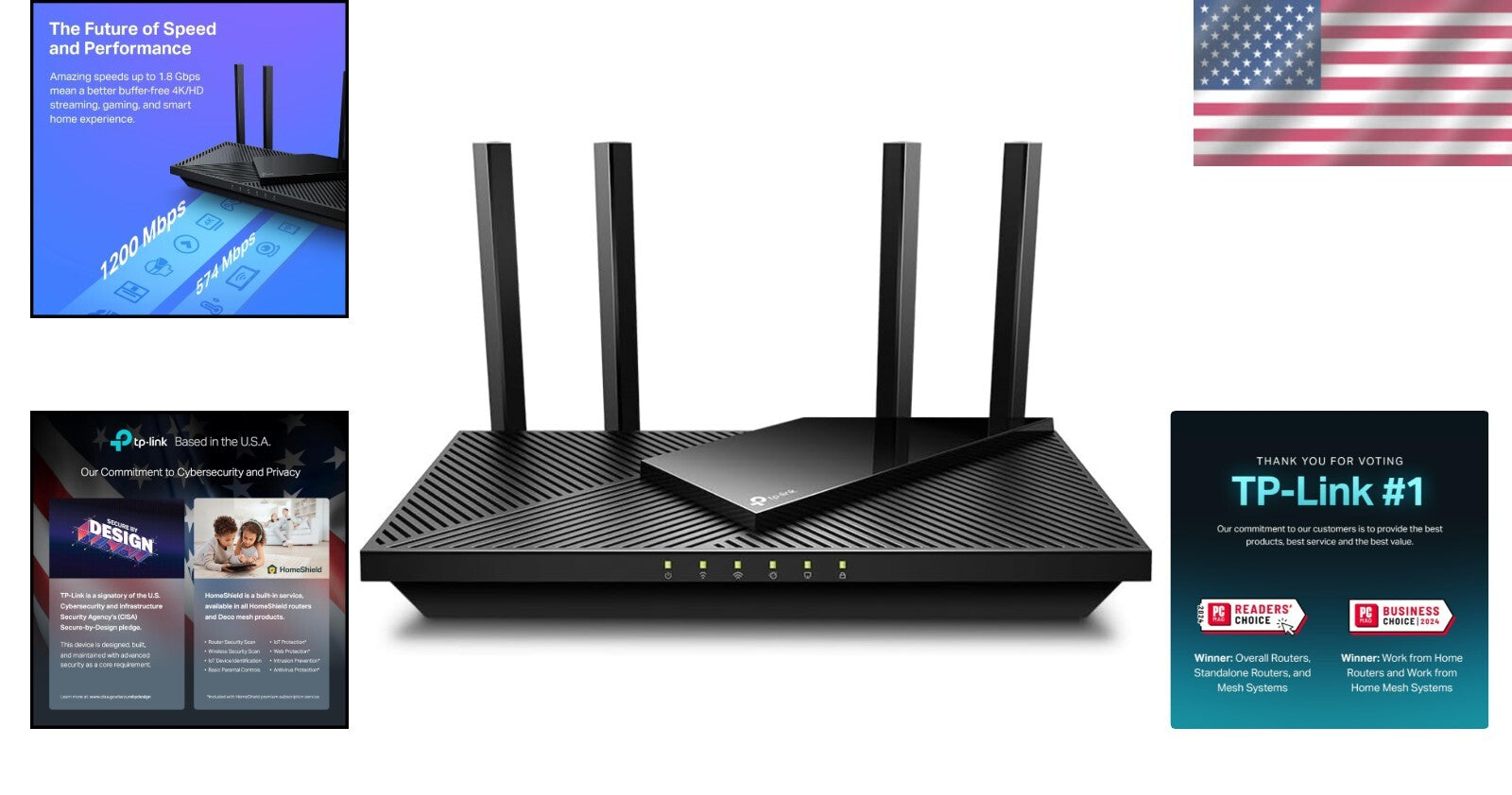High-Speed AX1800 Wi-Fi 6 Router - Beamforming Tech, Parental Controls Included