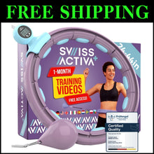 Load image into Gallery viewer, Adjustable Infinity Weighted Hula Hoop for Belly Fat Loss - Track Your Progress