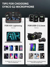 Load image into Gallery viewer, Omnidirectional Lavalier Mic System for DSLR/iPhone - Mute Function &amp; Control