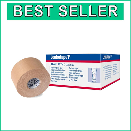High Adhesive Leukotape P Sports Tape - Ideal for Sprains & Strains, Pack of 5