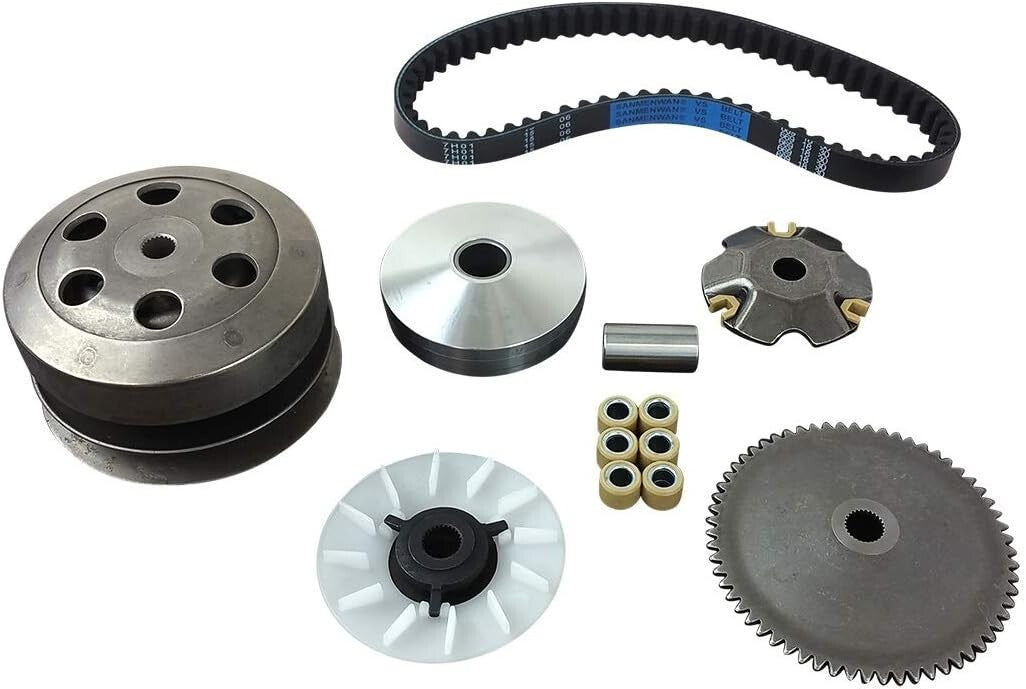 Complete Kit: 50cc Scooter Clutch Assembly & Variator for Smooth Performance