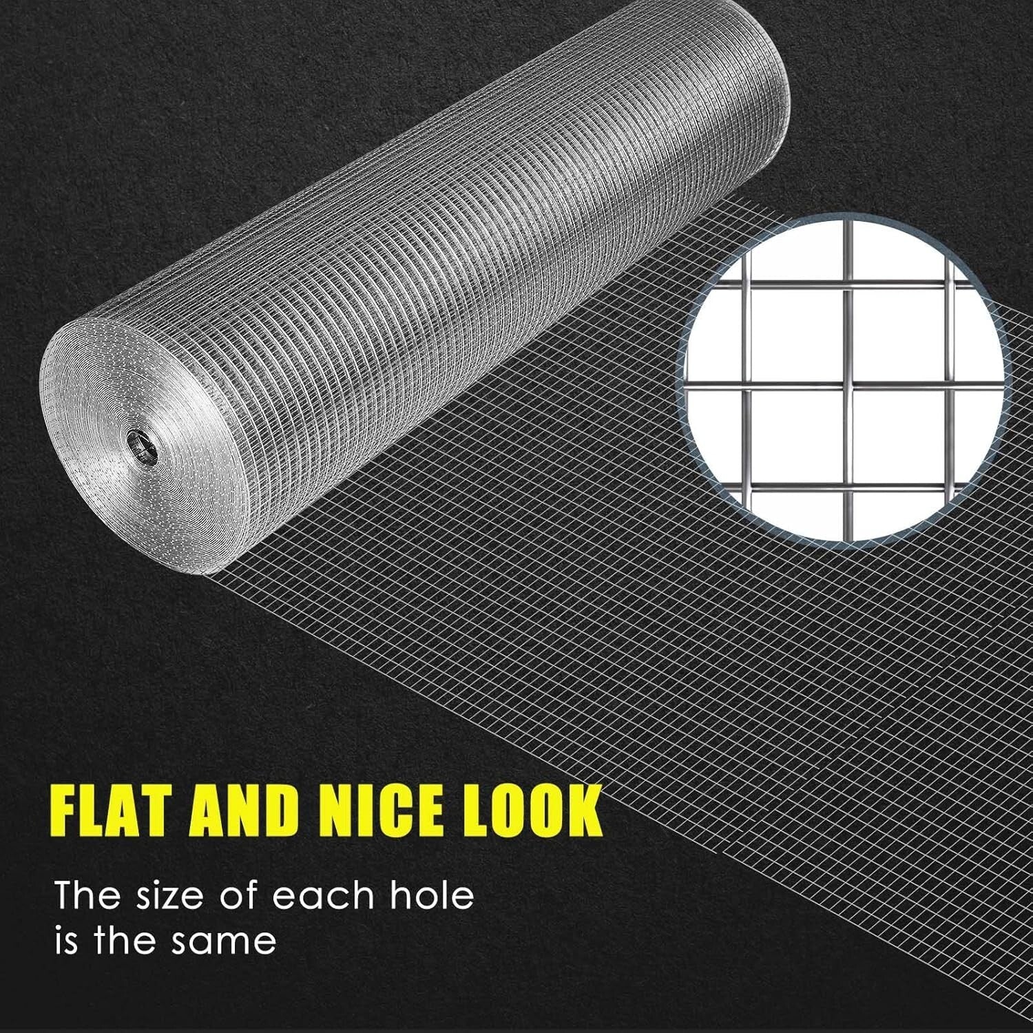 Durable 24'' x 100' Galvanized Hardware Cloth Roll for Garden & Coop Protection