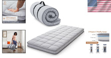Load image into Gallery viewer, Narrow Twin 75x30" Memory Foam Topper with Zipper Cover - Lightweight &amp; Portable