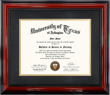 Load image into Gallery viewer, Versatile 15x18 Certificate Frame with Solid Wood Cherry Finish &amp; UV Protection