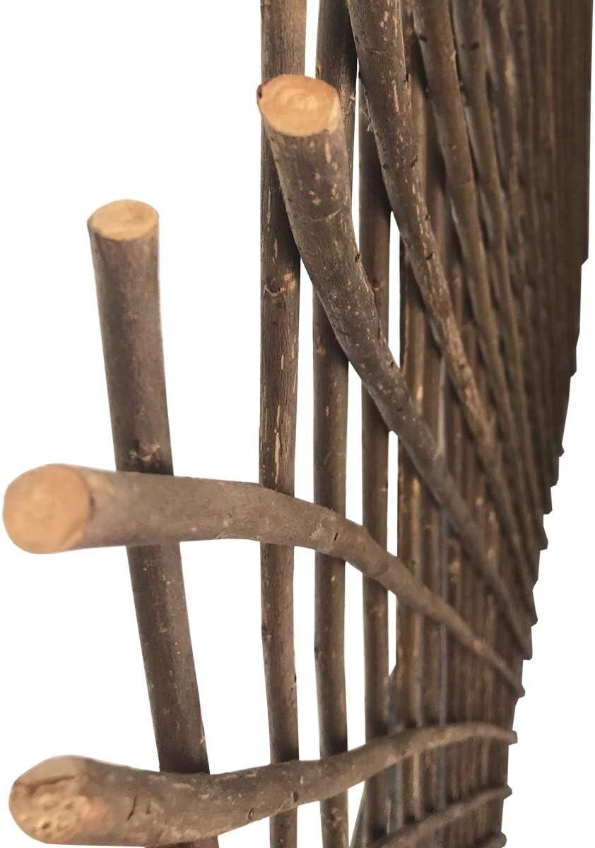 Durable Willow Trellis for Climbing Roses & Ivy - 92"w X 36"h Expandable Design