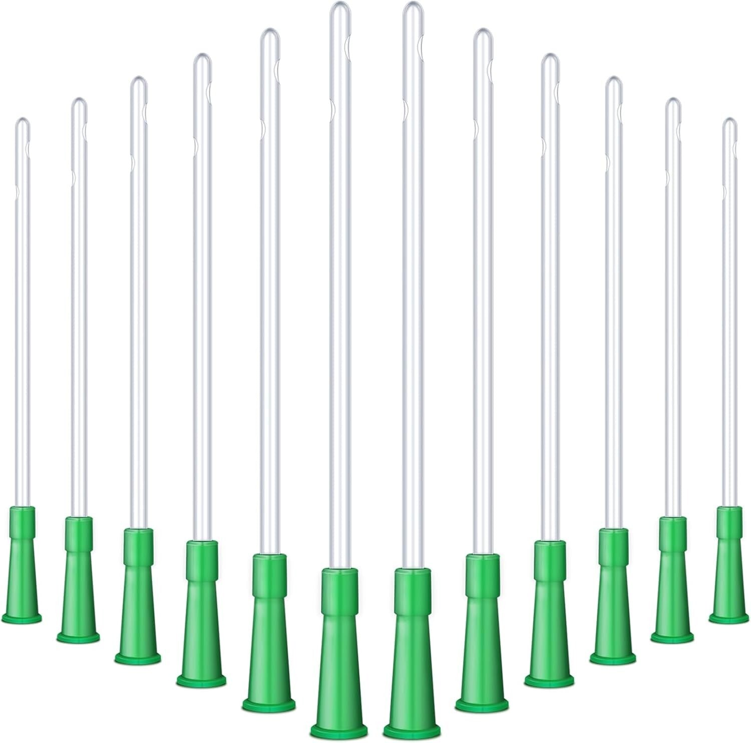 Clear 120-Count PVC Replacement Enema Tubes with Rounded Ends for 12FR Needs