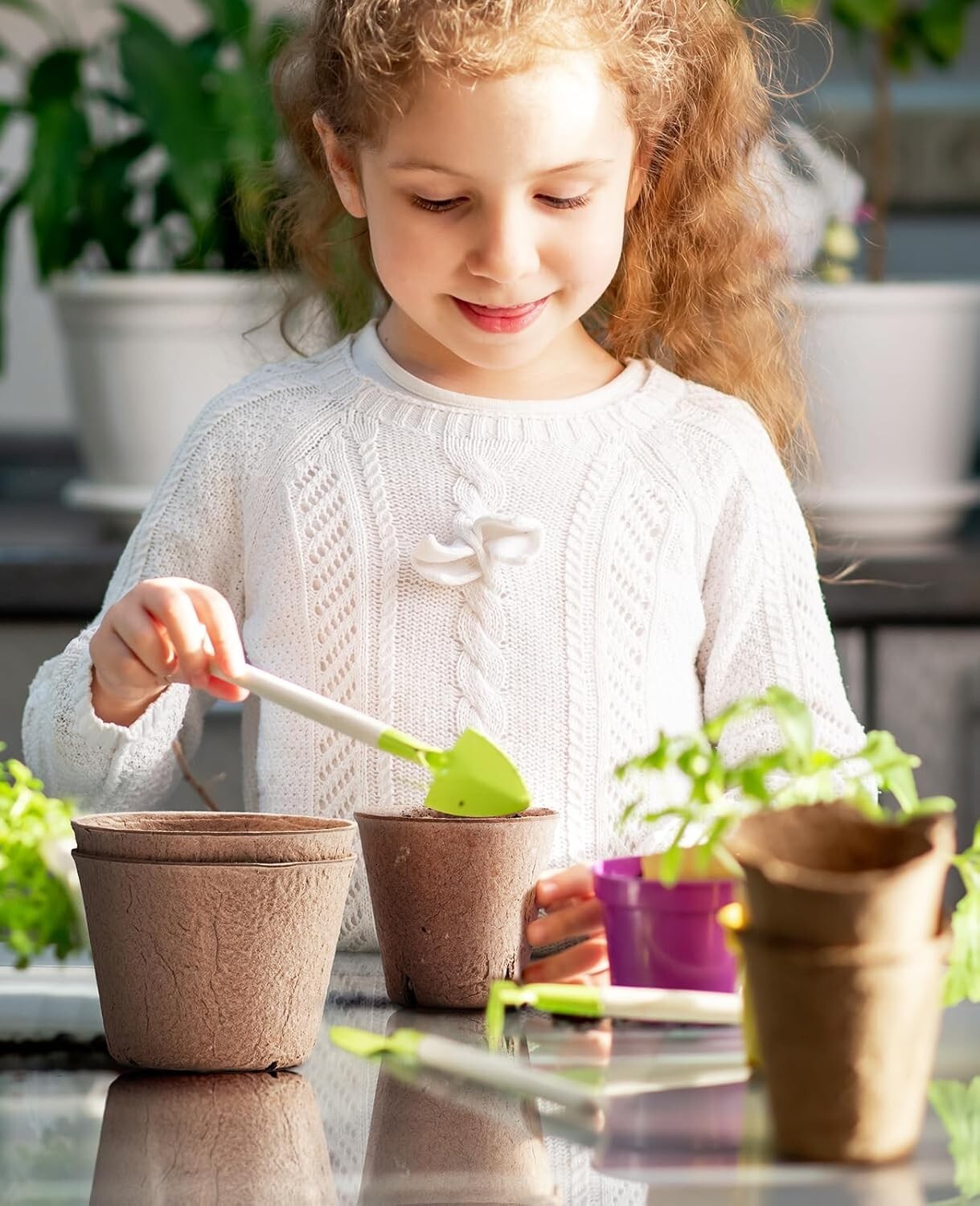 Eco-Friendly 120 Pieces Peat Pots with Drainage Holes for Seedlings & Labels