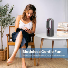 Load image into Gallery viewer, Quiet Bladeless Office Fan - Compact Design with Touch Control for Home &amp; Desk