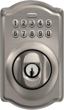 Load image into Gallery viewer, BE365 V CAM 619 Keyless Electronic Entry Lock in Satin Nickel for Home Security