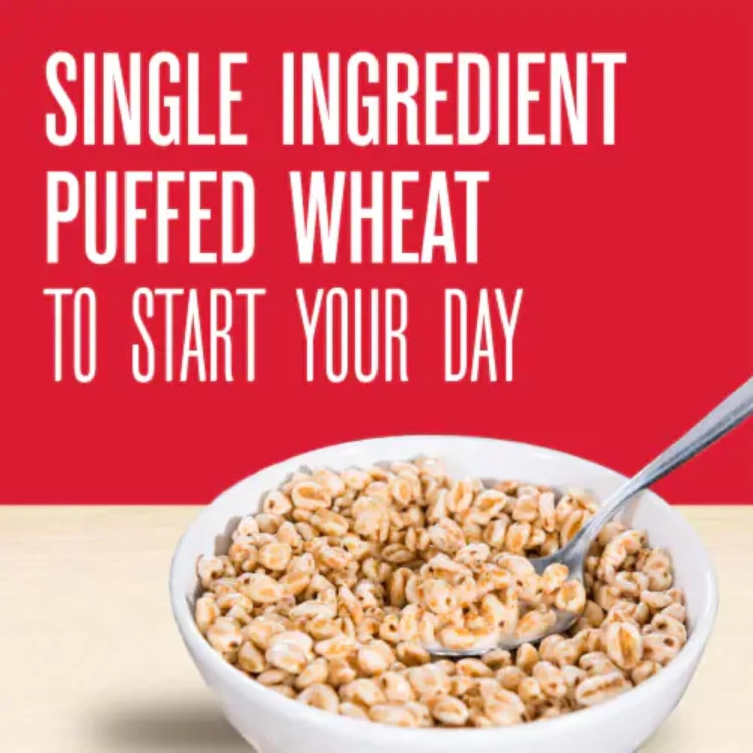 American Grain Puffed Wheat Cereal - 6 oz Bags, Pack of 12 for Balanced Mornings